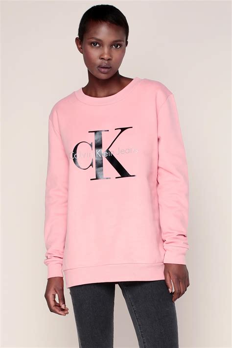 calvin klein pink sweater|calvin klein pink sweatshirt.